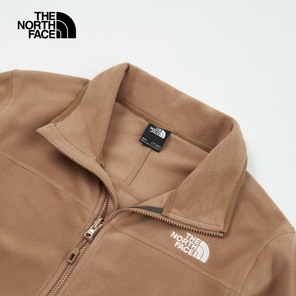 【10/24 00點週末限定】The North Face北面男款棕色立領抓絨外套｜8AYK6IH
