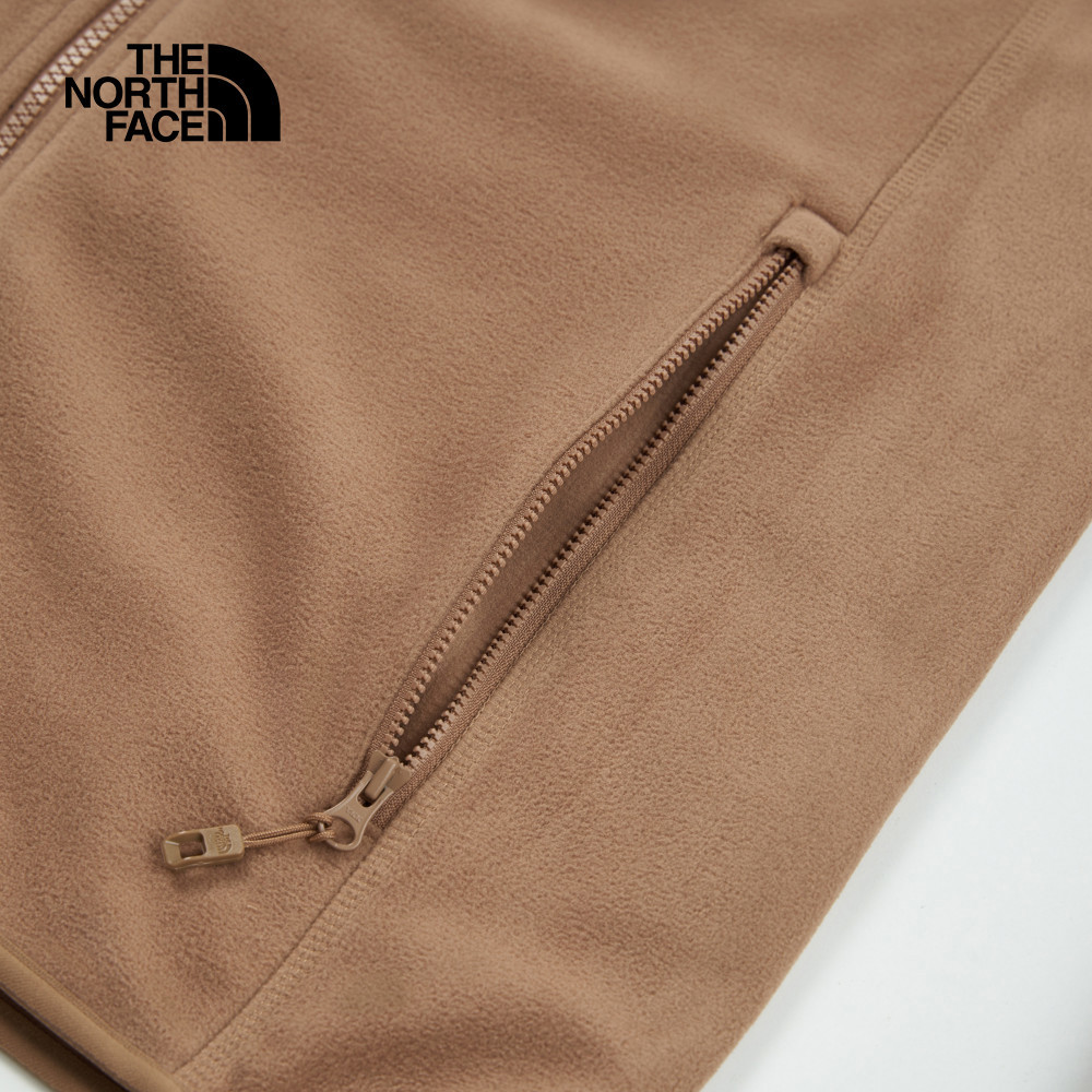 【10/24 00點週末限定】The North Face北面男款棕色立領抓絨外套｜8AYK6IH
