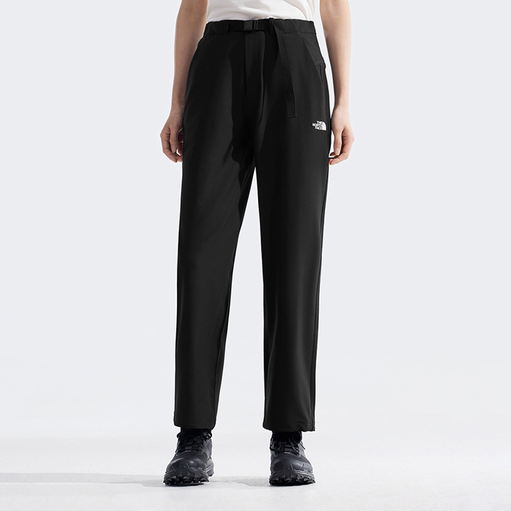 The North Face北面女款黑色DWR防潑水戶外徒步長褲｜8BWGJK3