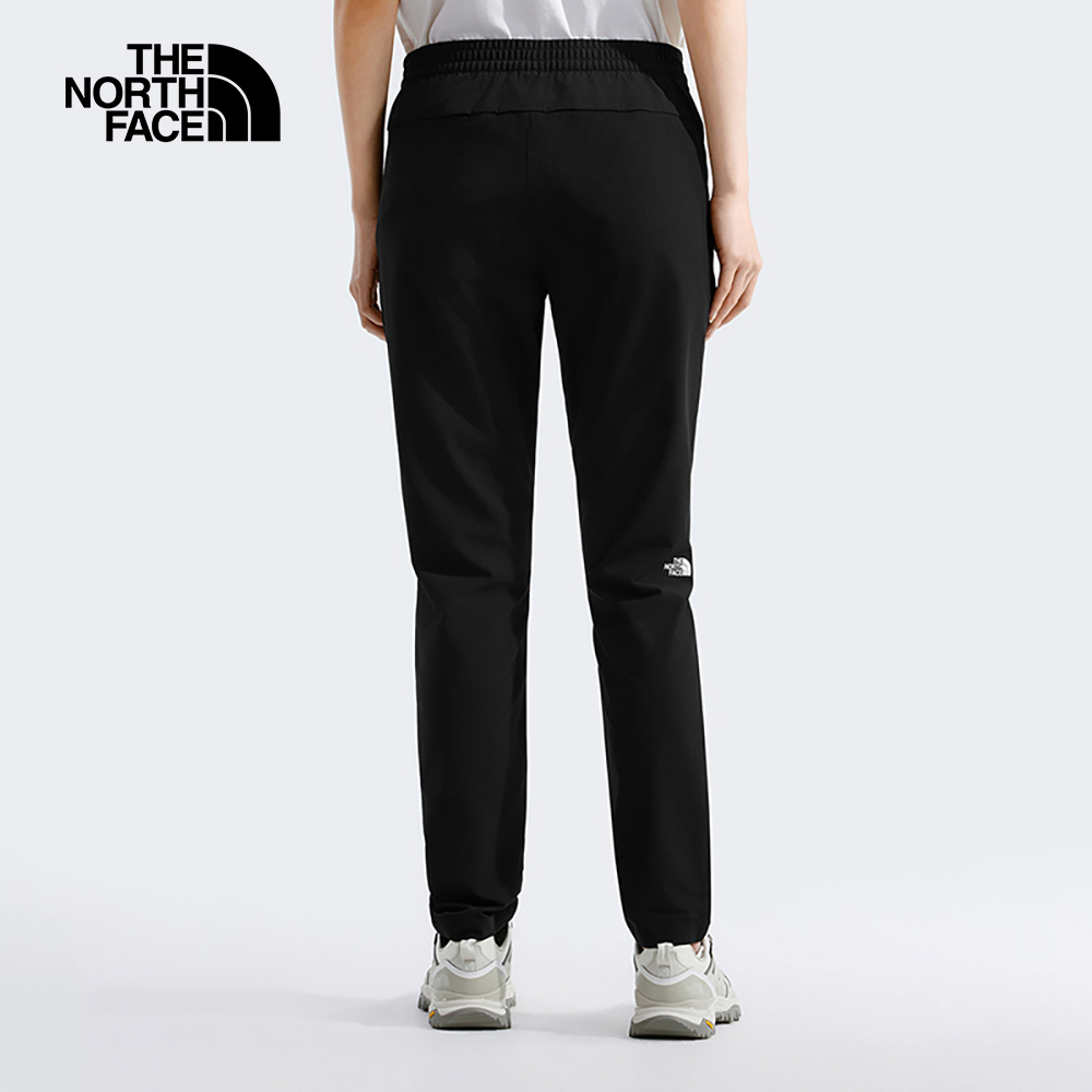 The North Face北面女款黑色DWR防潑水戶外徒步長褲｜8CJRJK3