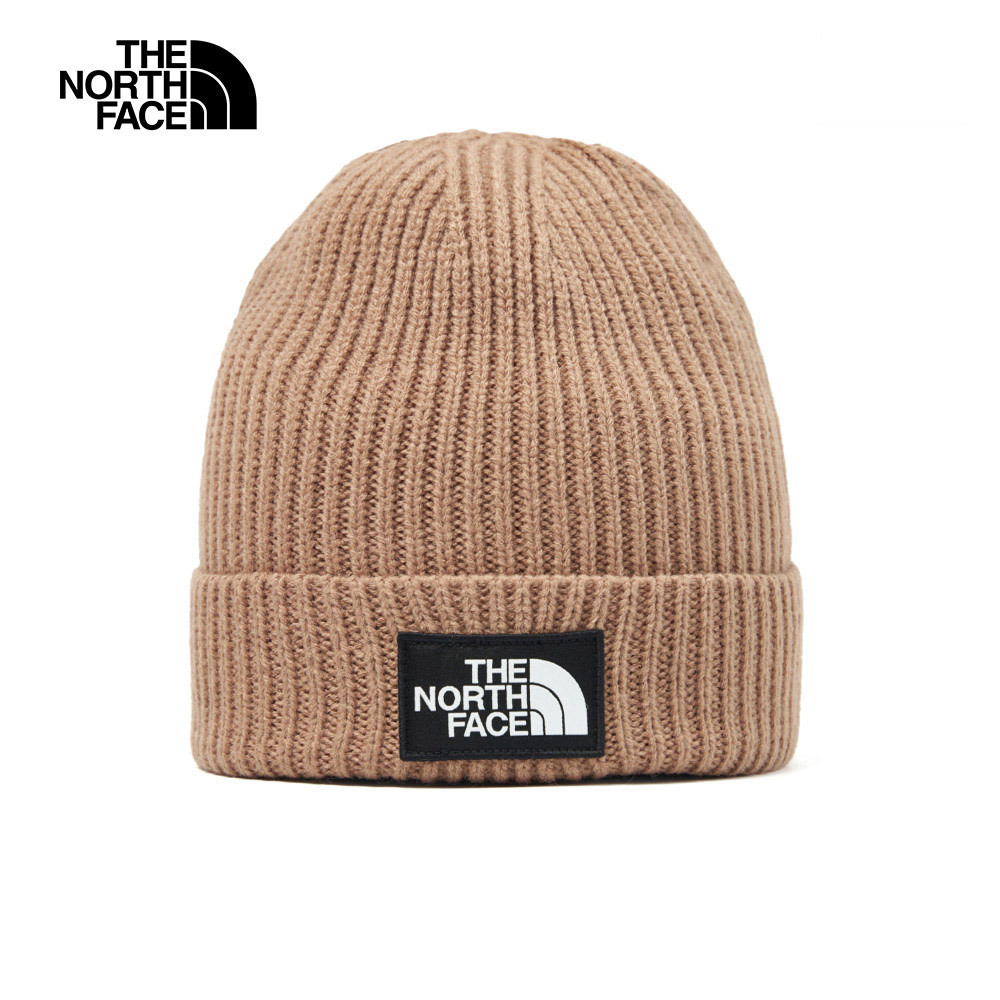 【10/26 12點限時搶購】The North Face北面男女款棕色LOGO布標毛帽｜3FJX6I