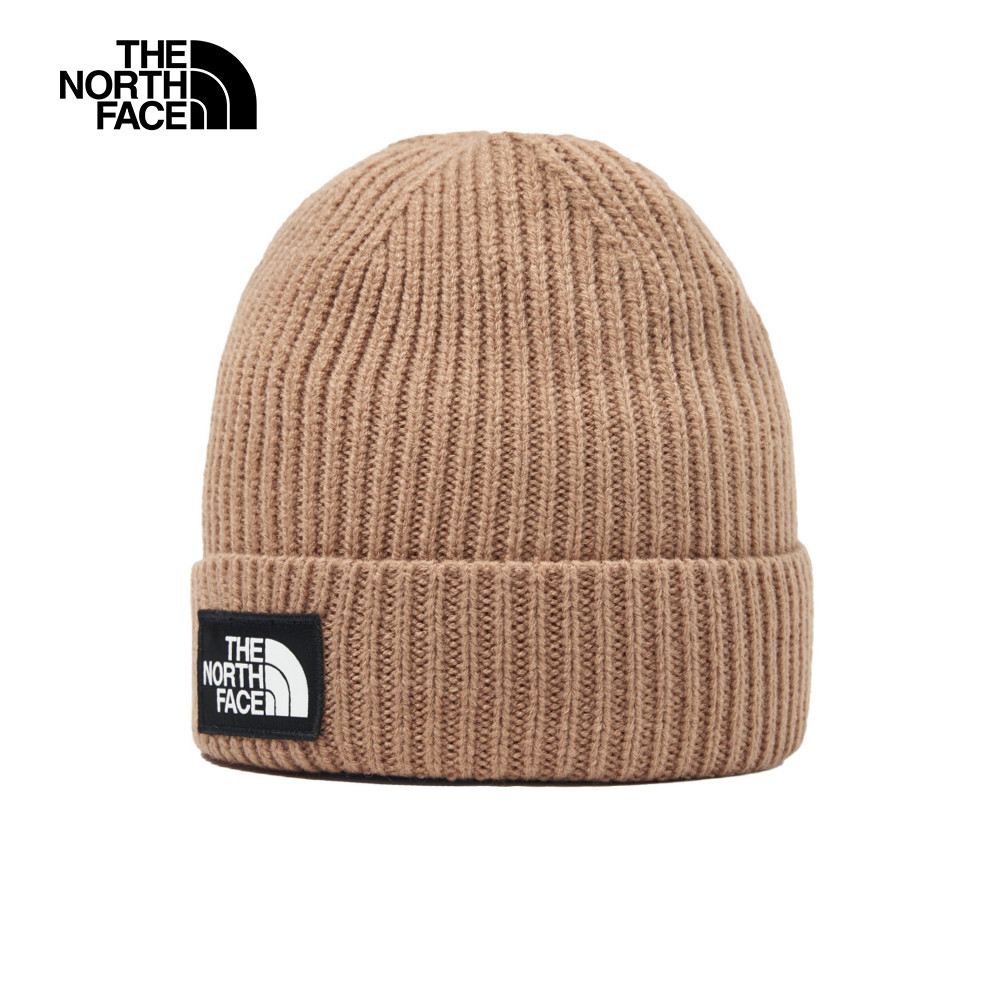 【10/26 12點限時搶購】The North Face北面男女款棕色LOGO布標毛帽｜3FJX6IH