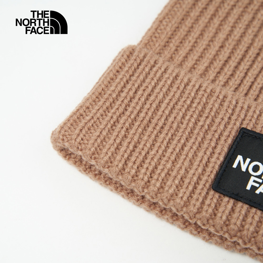 【10/26 12點限時搶購】The North Face北面男女款棕色LOGO布標毛帽｜3FJX6IH