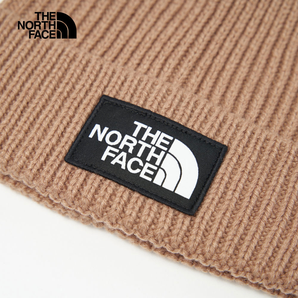 【10/26 12點限時搶購】The North Face北面男女款棕色LOGO布標毛帽｜3FJX6IH