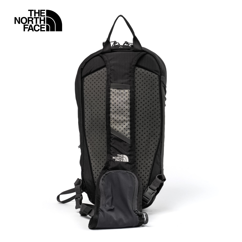 The North Face北面男女款黑色DWR防潑水舒適背負斜背包｜8C2MKT0