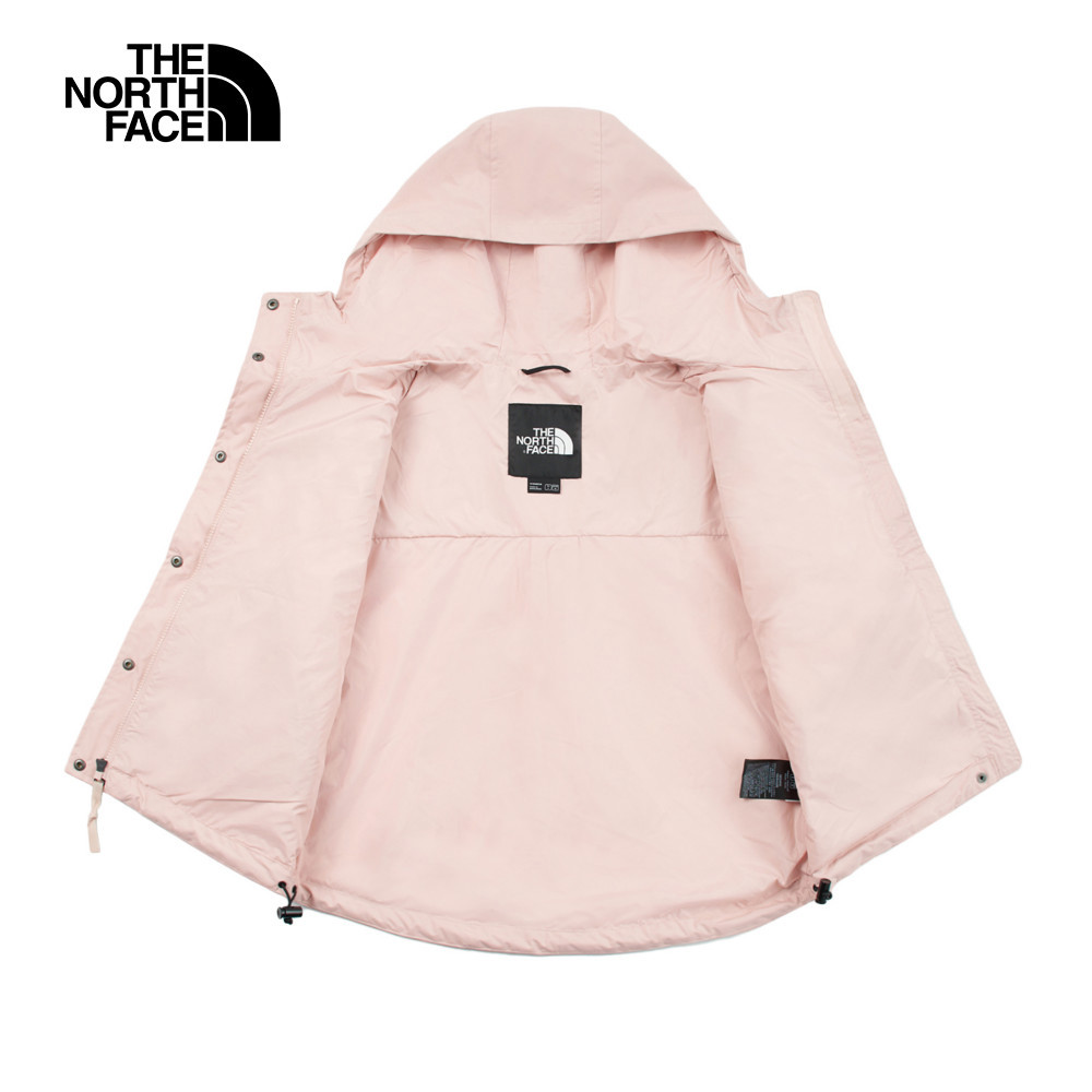 The North Face北面女款粉色DryVent防水透氣衝鋒衣｜8DGKHZI