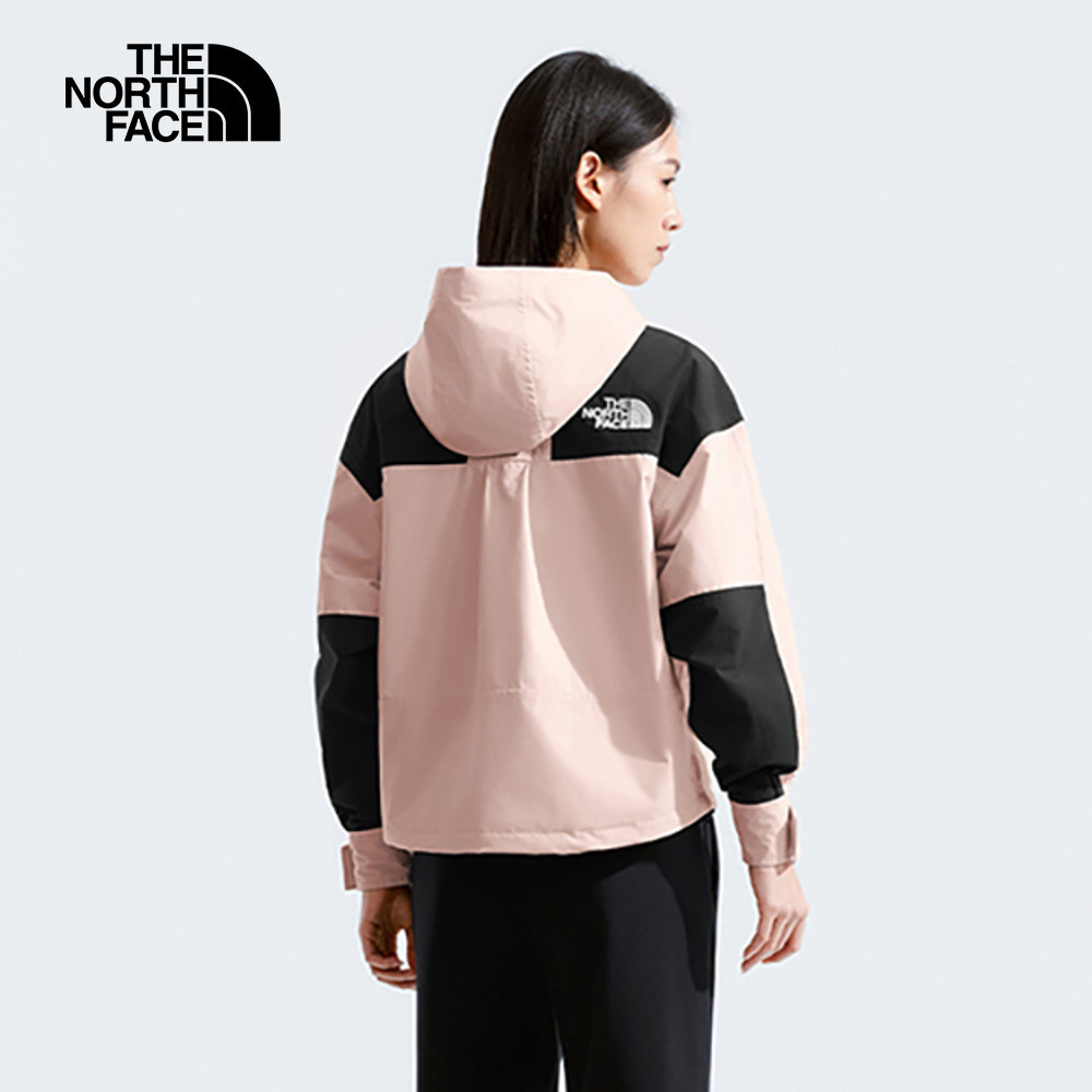 The North Face北面女款粉色DryVent防水透氣衝鋒衣｜8DGKHZI