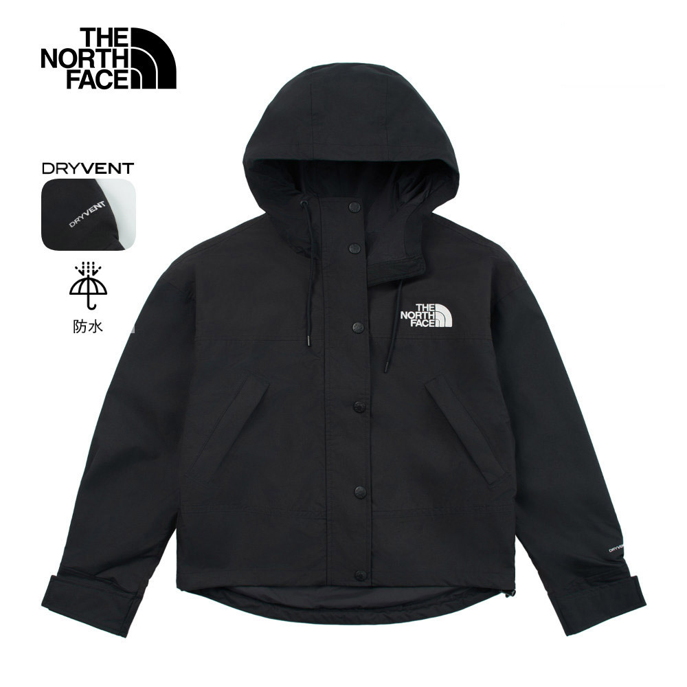 The North Face 【限時搶購】女款黑色DryVent防水透氣衝鋒衣｜8DGKJK3｜?限