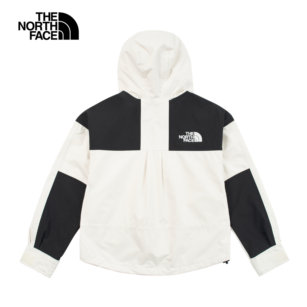 The North Face北面女款米白色DryVent防水透氣衝鋒衣｜8DGKROU