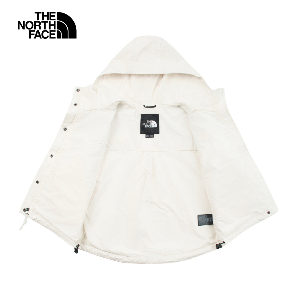 The North Face北面女款米白色DryVent防水透氣衝鋒衣｜8DGKROU