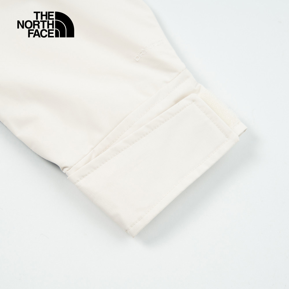 The North Face北面女款米白色DryVent防水透氣衝鋒衣｜8DGKROU