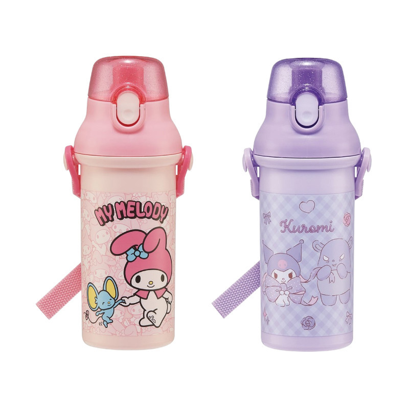 Skater 三麗鷗系列 銀離子直飲水壺(480ml)-美樂蒂/酷洛米