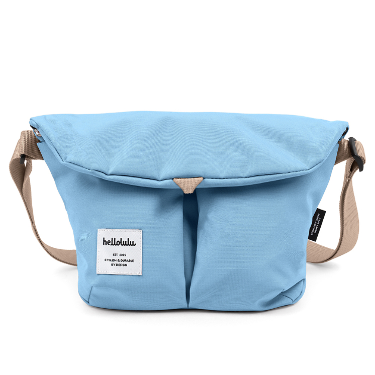hellolululu MiniKASEN 環保側背包-印度藍