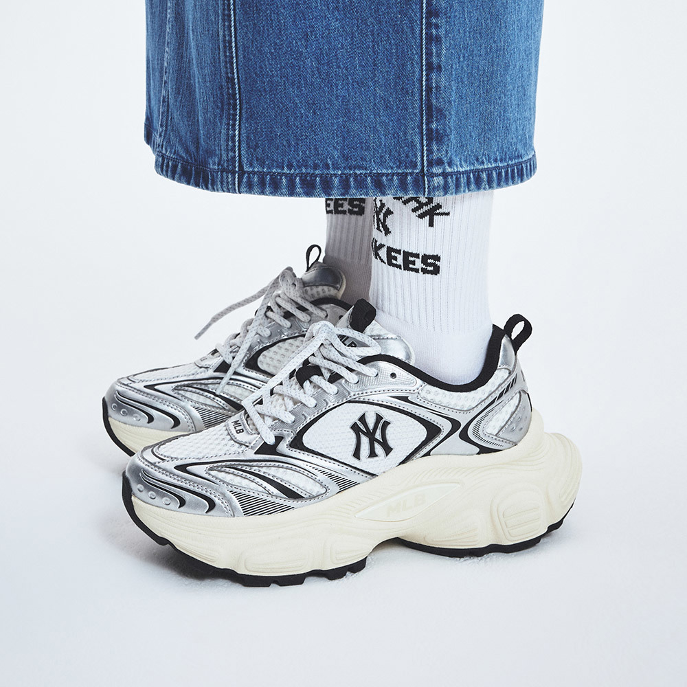 MLB 厚底老爹鞋 運動休閒鞋 Winner Chunky系列 紐約洋基隊 (3ASHWD15N-50IVS)