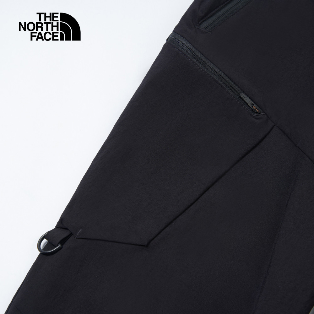 The North Face北面男款黑色吸濕排汗涼感戶外徒步長褲｜87VV4H0