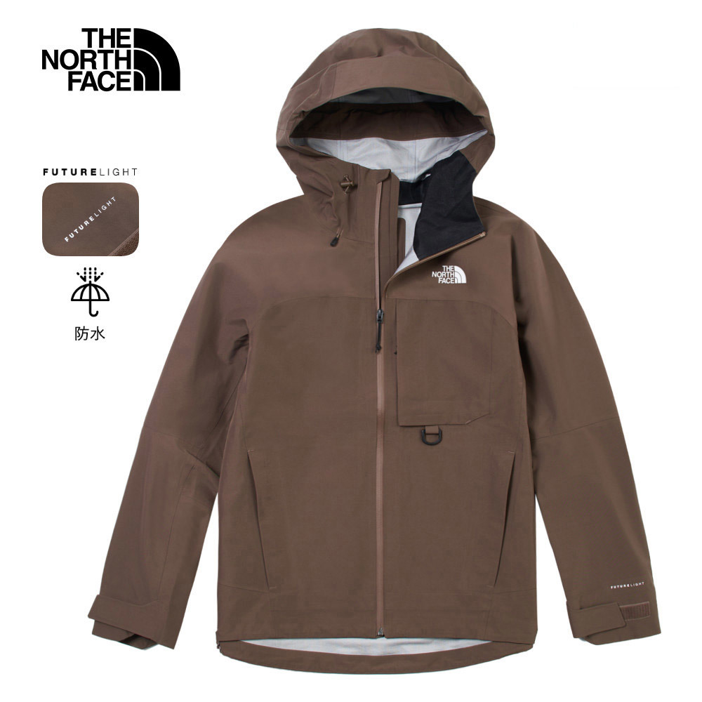 The North Face北面男款棕色FUTURELIGHT防水透氣衝鋒衣｜89ZJ1OI｜舒適耐穿