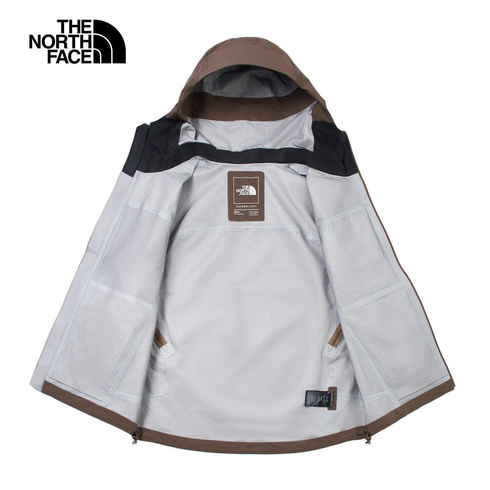The North Face北面男款棕色FUTURELIGHT防水透氣衝鋒衣｜89ZJ1OI