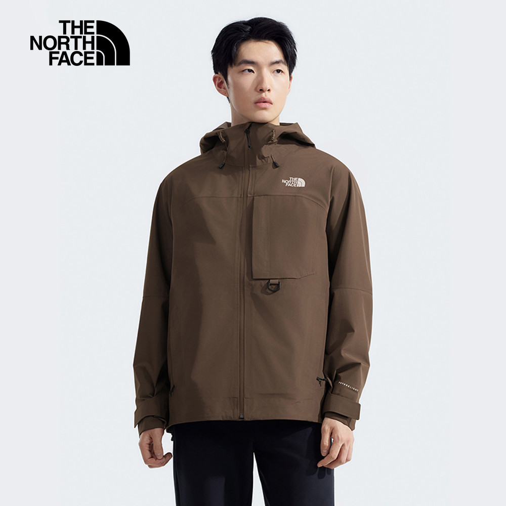 The North Face北面男款棕色FUTURELIGHT防水透氣衝鋒衣｜89ZJ1OI
