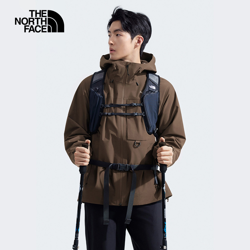 The North Face北面男款棕色FUTURELIGHT防水透氣衝鋒衣｜89ZJ1OI