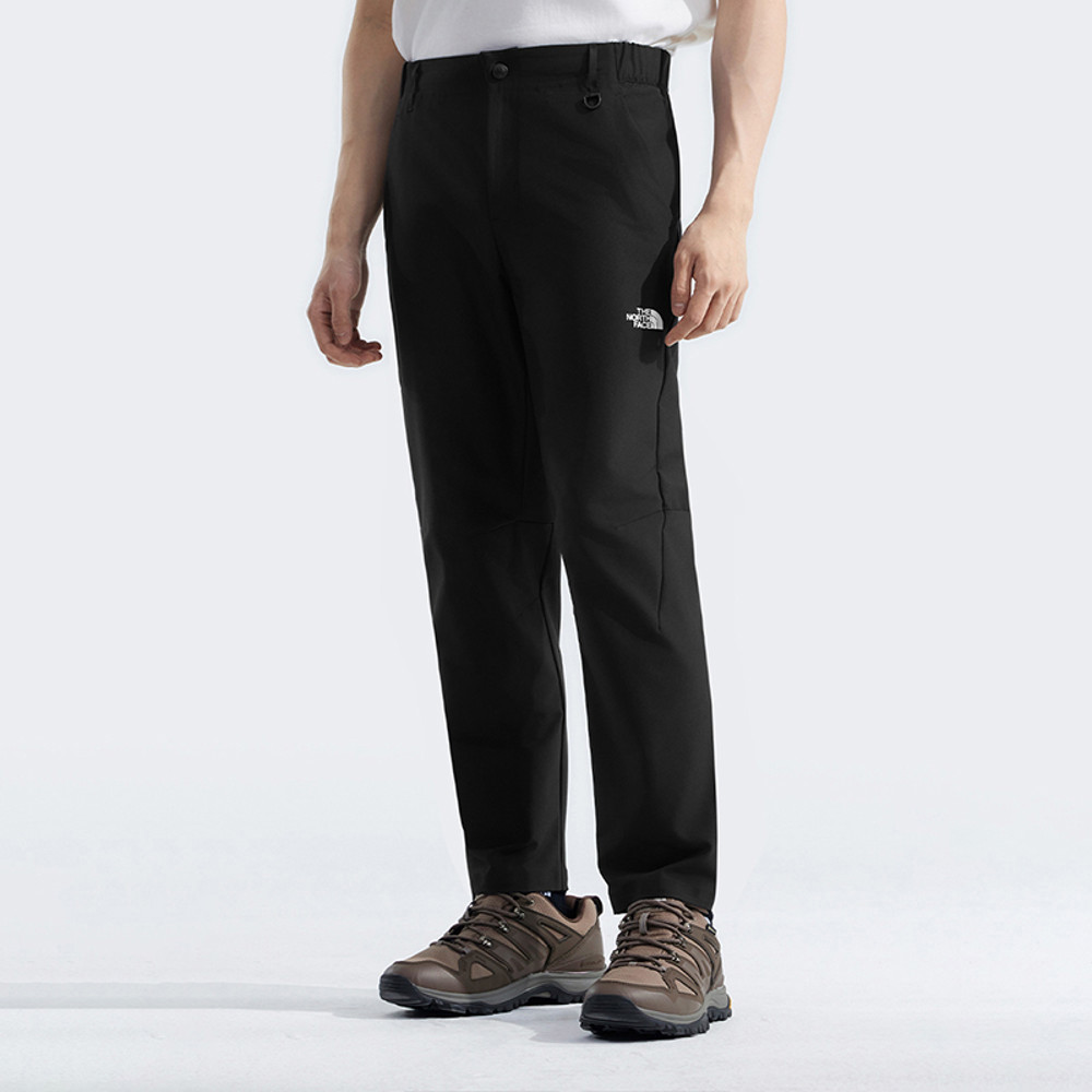 【限時搶購】男款黑色DWR防潑水戶外徒步長褲｜89ZUJK3