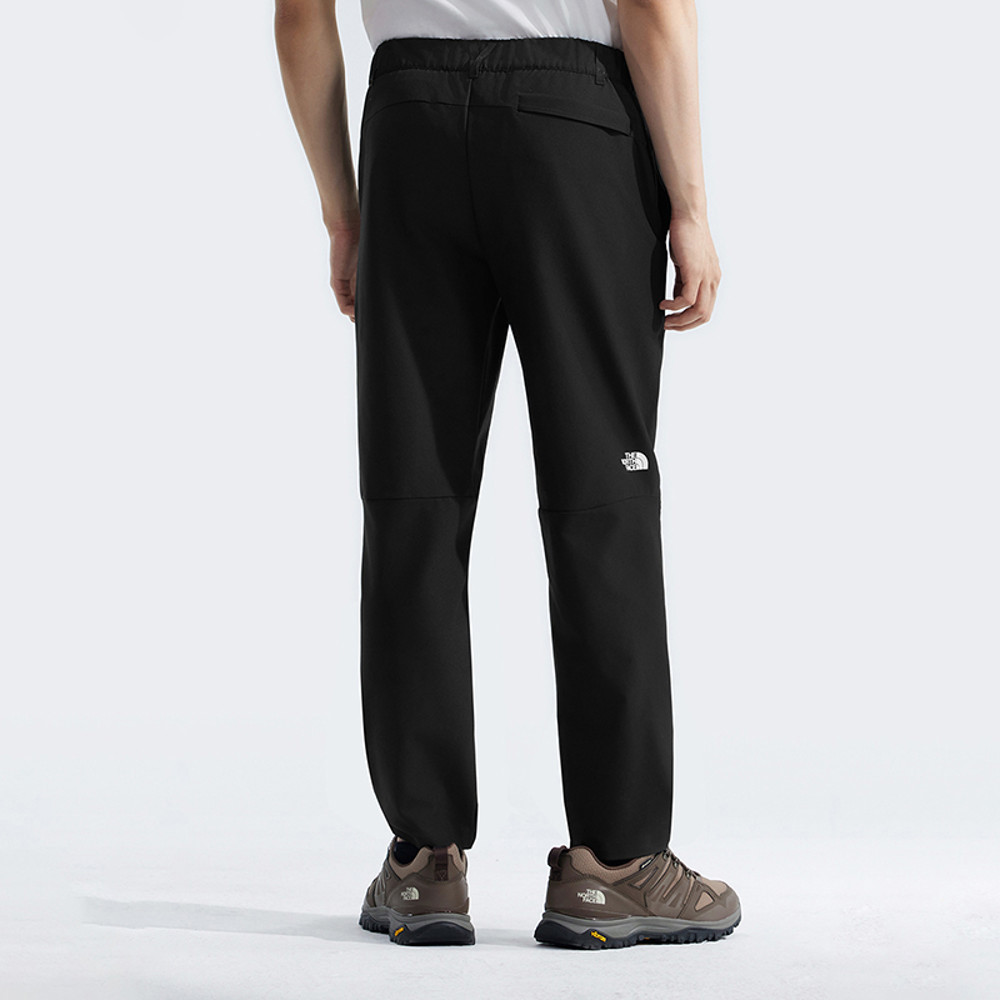 【限時搶購】男款黑色DWR防潑水戶外徒步長褲｜89ZUJK3