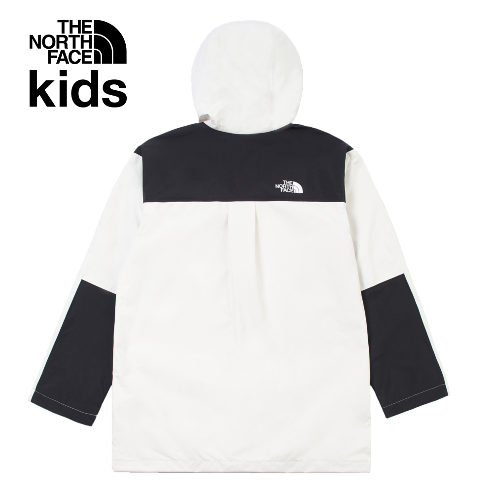 The North Face北面兒童米白色DryVent防水透氣衝鋒衣｜8ANHQLI