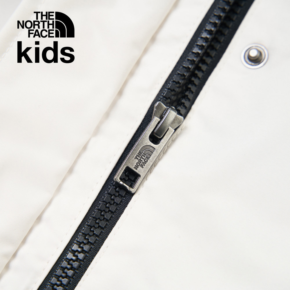 The North Face北面兒童米白色DryVent防水透氣衝鋒衣｜8ANHQLI