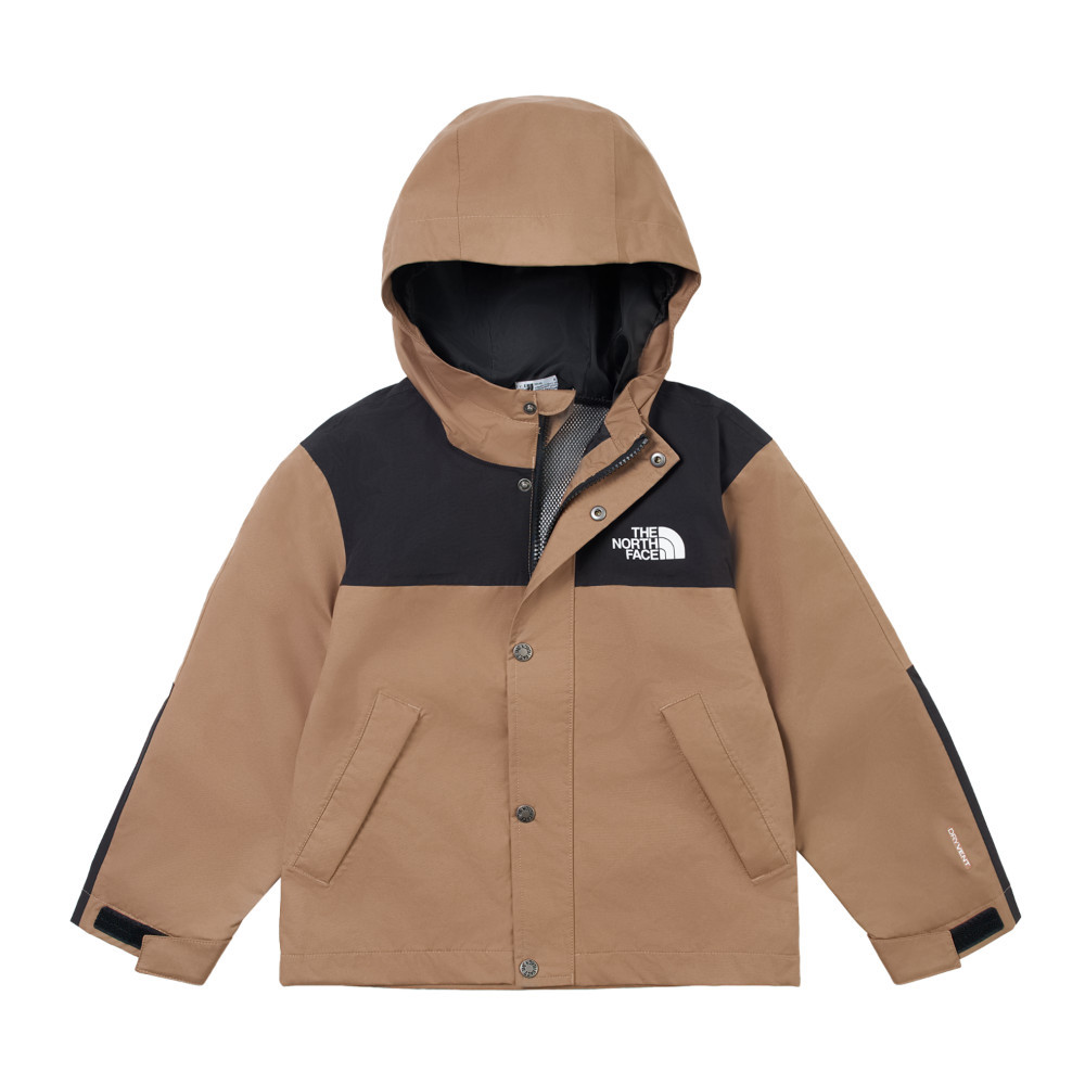 The North Face北面兒童棕色DryVent防水透氣衝鋒衣｜8BNC6IH