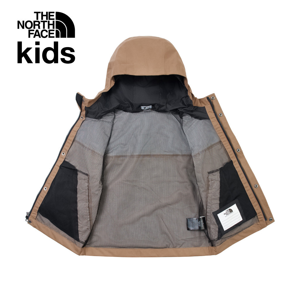 The North Face北面兒童棕色DryVent防水透氣衝鋒衣｜8BNC6IH