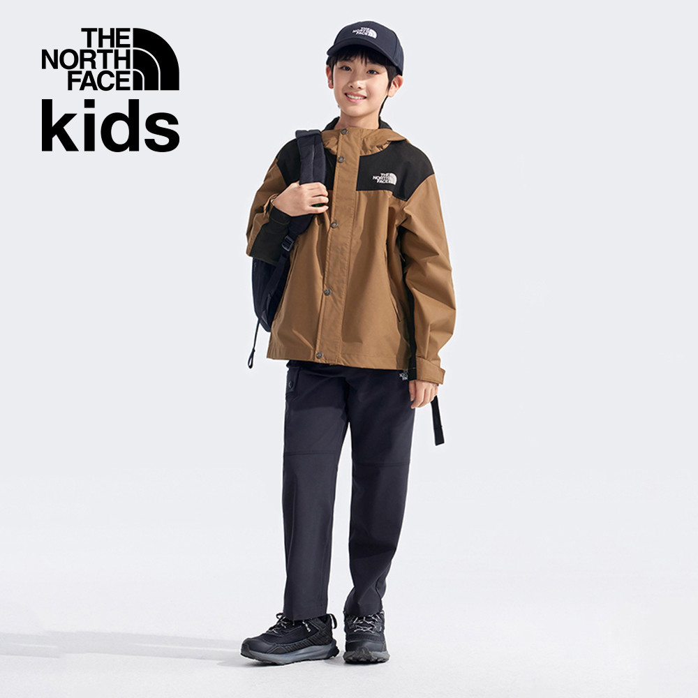 The North Face北面兒童棕色DryVent防水透氣衝鋒衣｜8BNC6IH