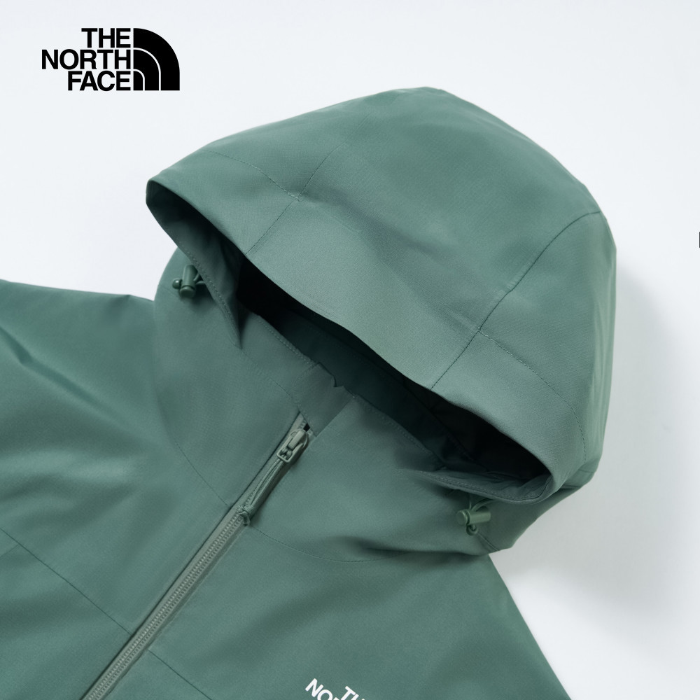 The North Face北面女款綠色DryVent防水透氣衝鋒衣｜8BWEHCH