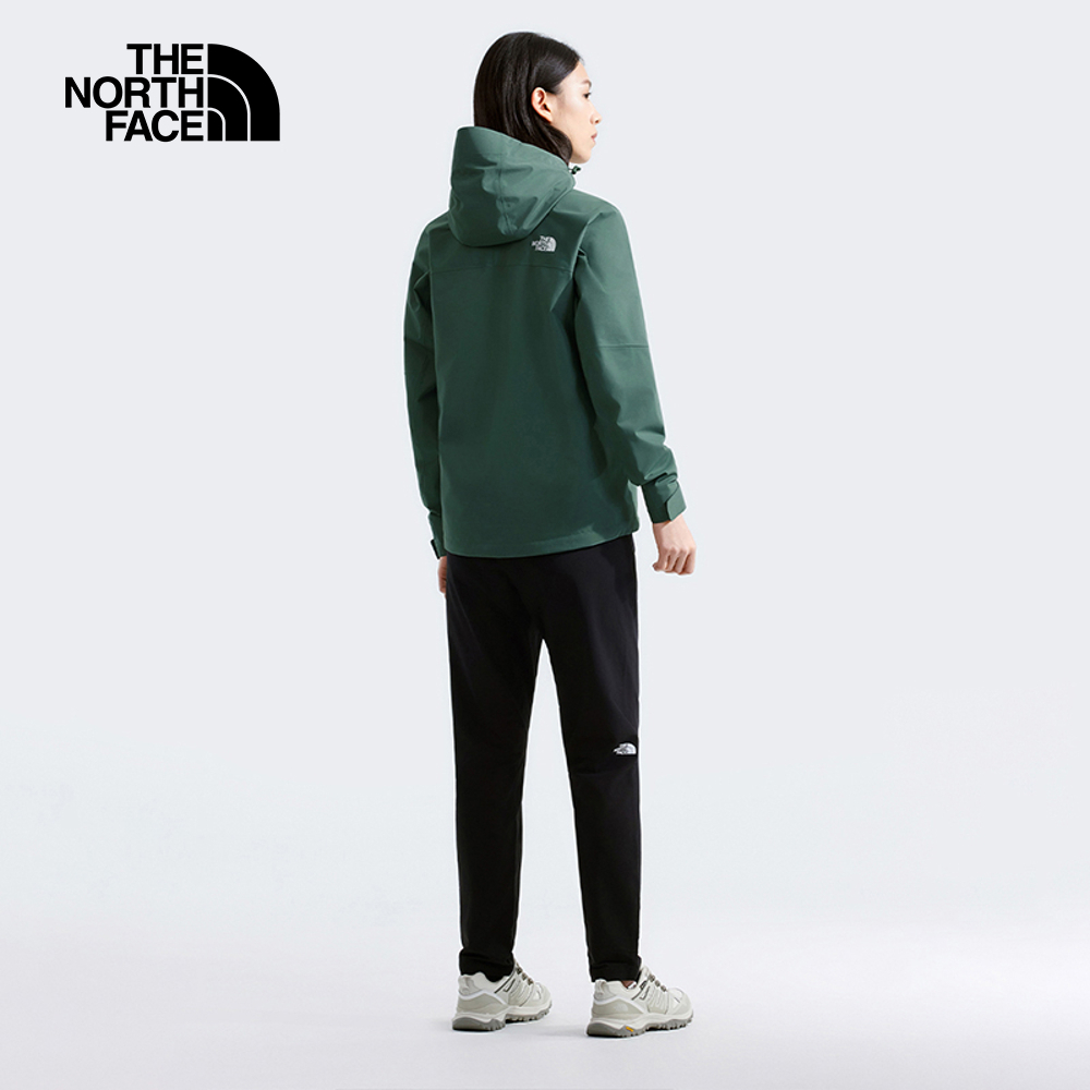 The North Face北面女款綠色DryVent防水透氣衝鋒衣｜8BWEHCH