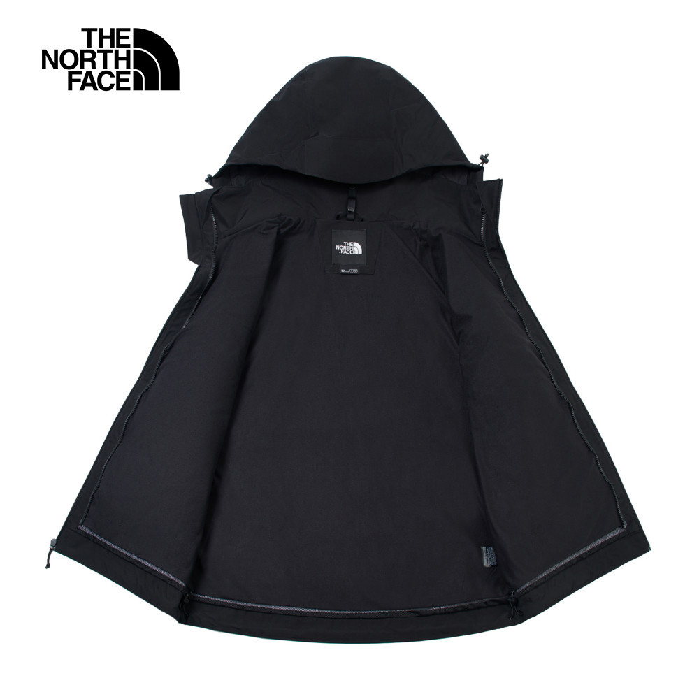 The North Face北面男款黑色DryVent防水透氣衝鋒衣｜8BWFJK3