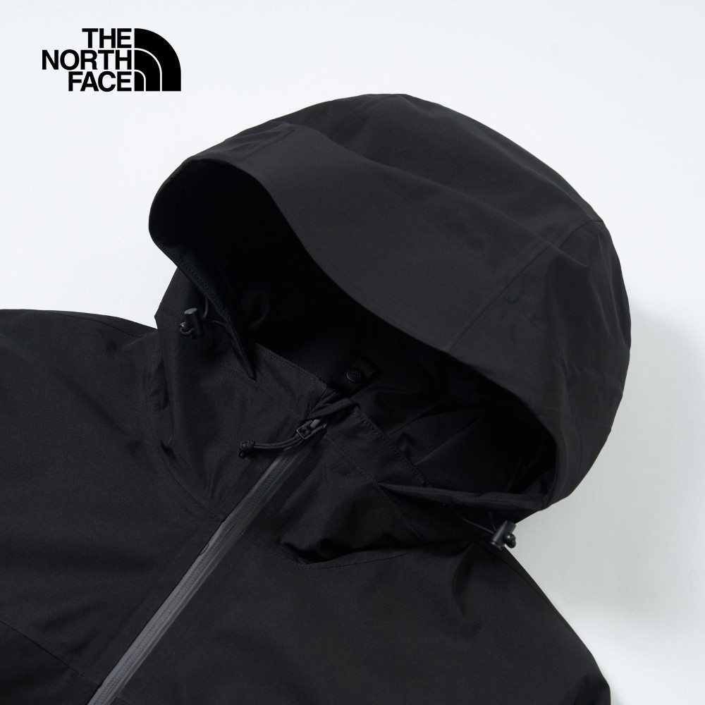 The North Face北面男款黑色DryVent防水透氣衝鋒衣｜8BWFJK3
