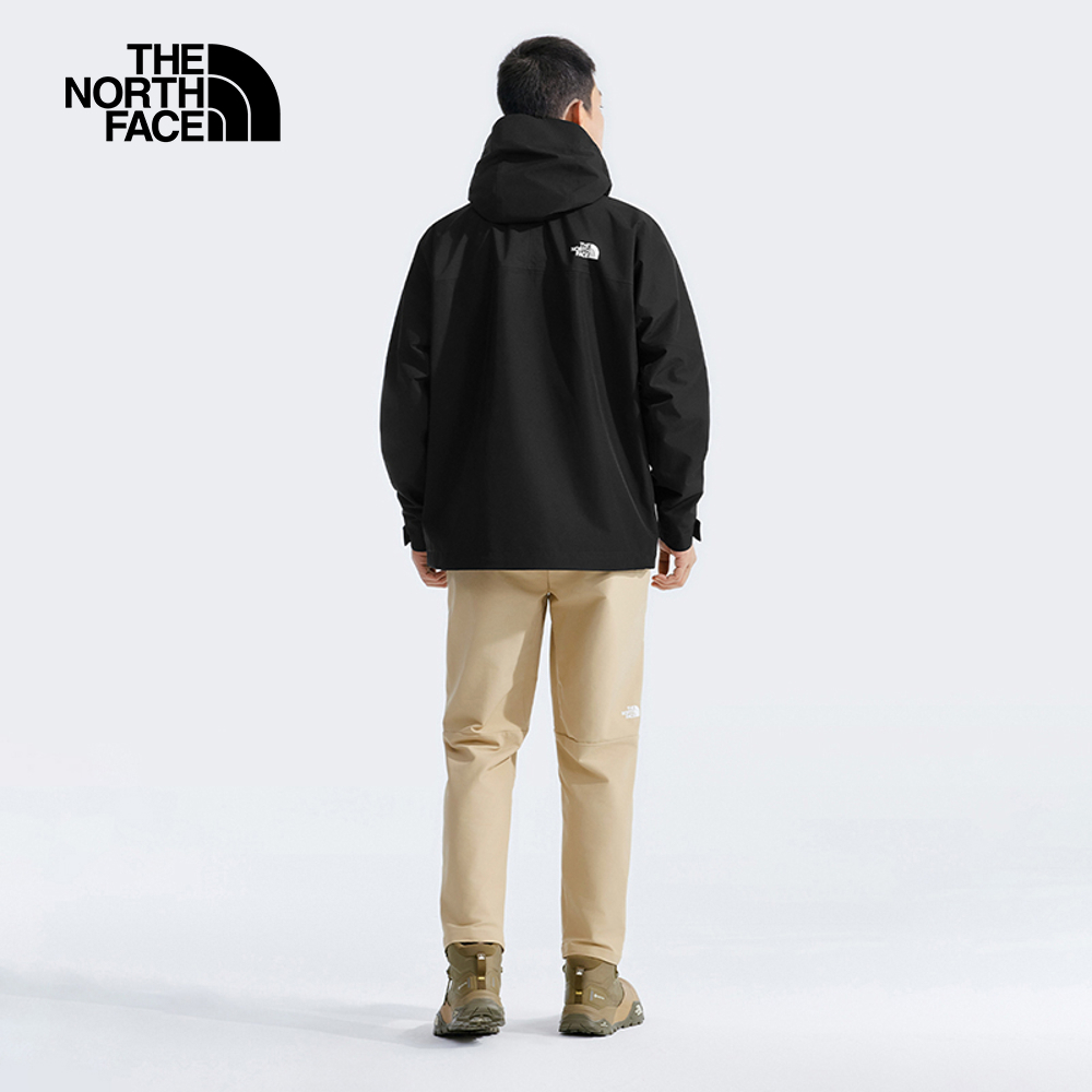The North Face北面男款黑色DryVent防水透氣衝鋒衣｜8BWFJK3