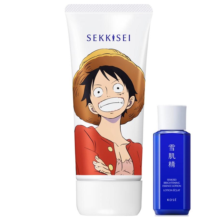 【KOSE 高絲】雪肌精 輕水感UV防曬凝膠保養組合-魯夫限定版 90g+30ml