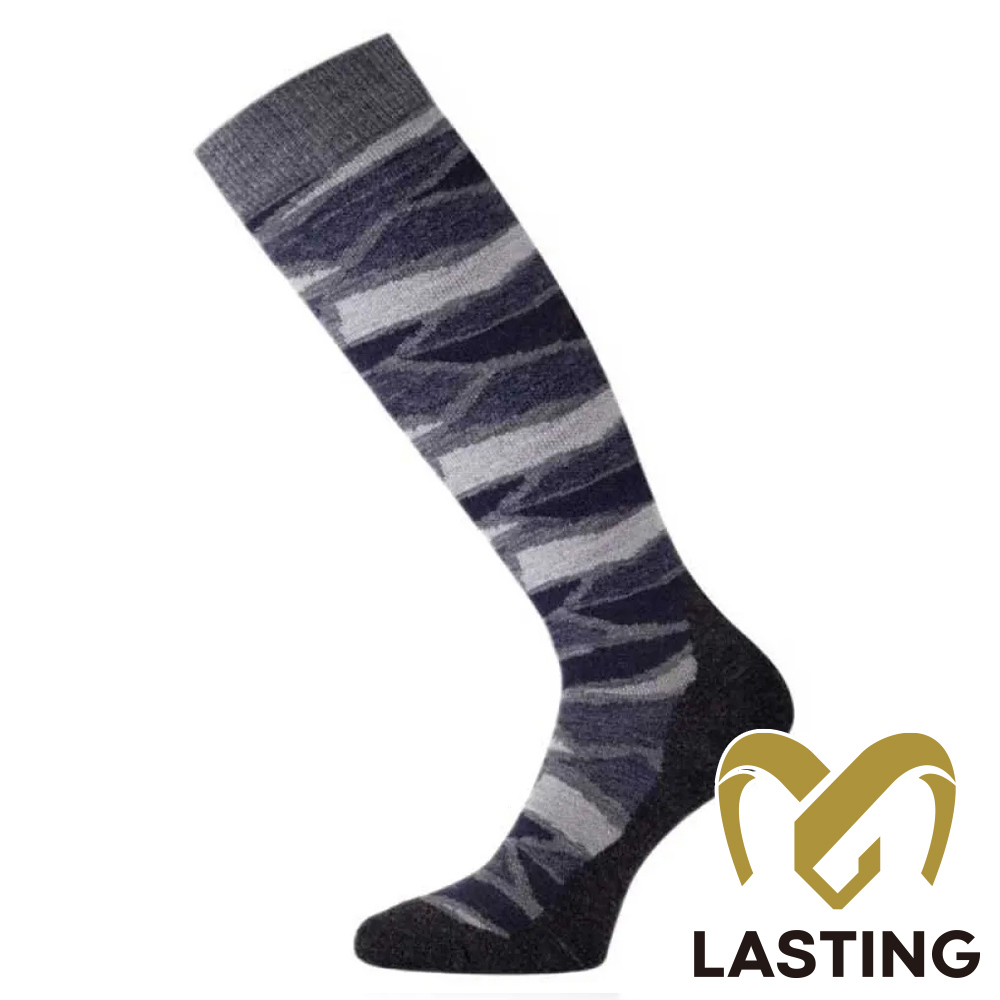 【LASTING 捷克】美麗諾羊毛高筒健行襪/小腿襪/滑雪襪/膝下襪(LT-SLJ深藍/透氣/排汗/舒適/美麗諾/滑雪/保暖)