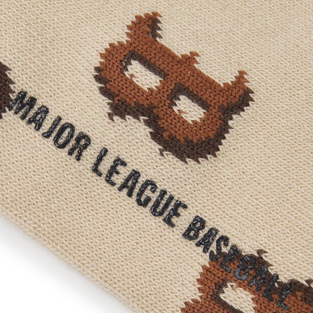 MLB KIDS 中筒襪三入組 童襪 Monogram系列 洋基/紅襪隊 (7ASOM034N-00BKS)