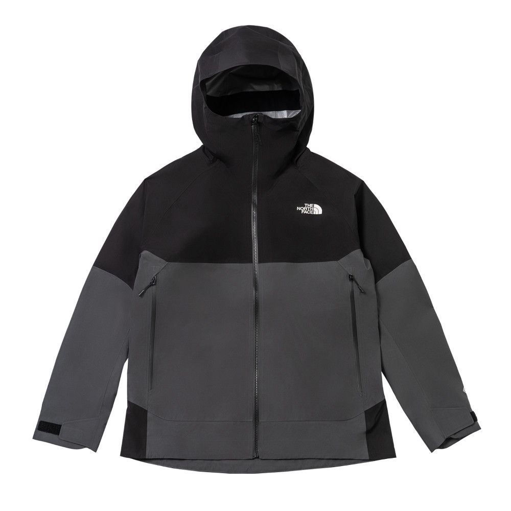 The North Face北面女款灰黑拼接Gore-Tex防水透氣衝鋒衣｜8DCYWUO