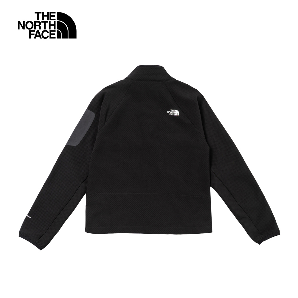 The North Face北面女款黑色DWR防潑水立領輕量風衣｜8DFDJK3