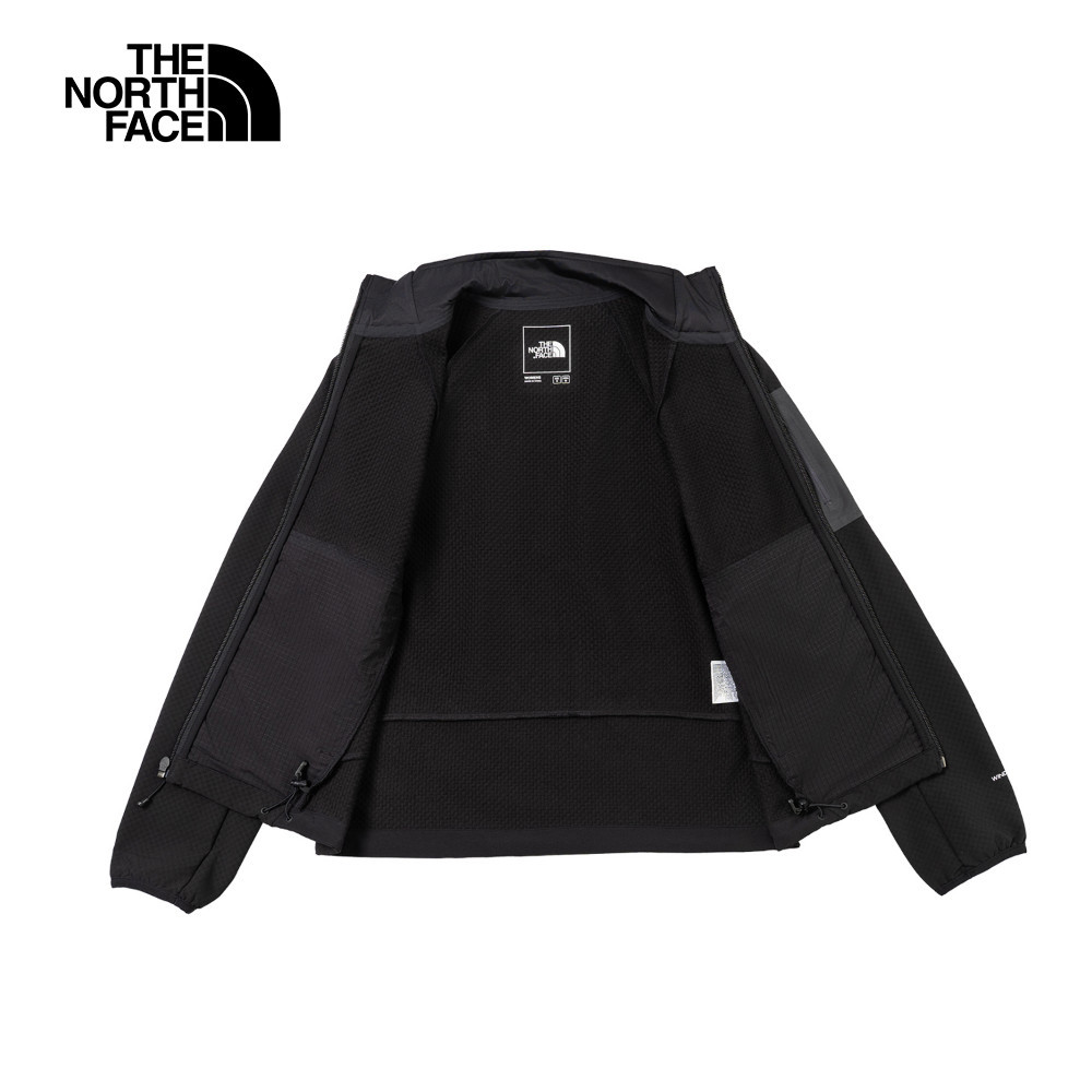 The North Face北面女款黑色DWR防潑水立領輕量風衣｜8DFDJK3