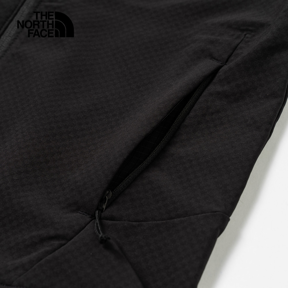 The North Face北面女款黑色DWR防潑水立領輕量風衣｜8DFDJK3