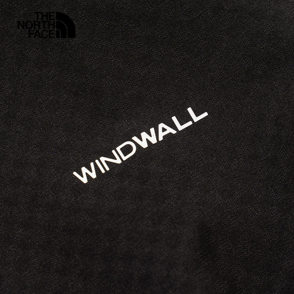 The North Face北面女款黑色DWR防潑水立領輕量風衣｜8DFDJK3