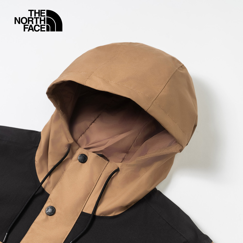 The North Face北面男款棕色DryVent防水透氣衝鋒衣｜8DGC58W