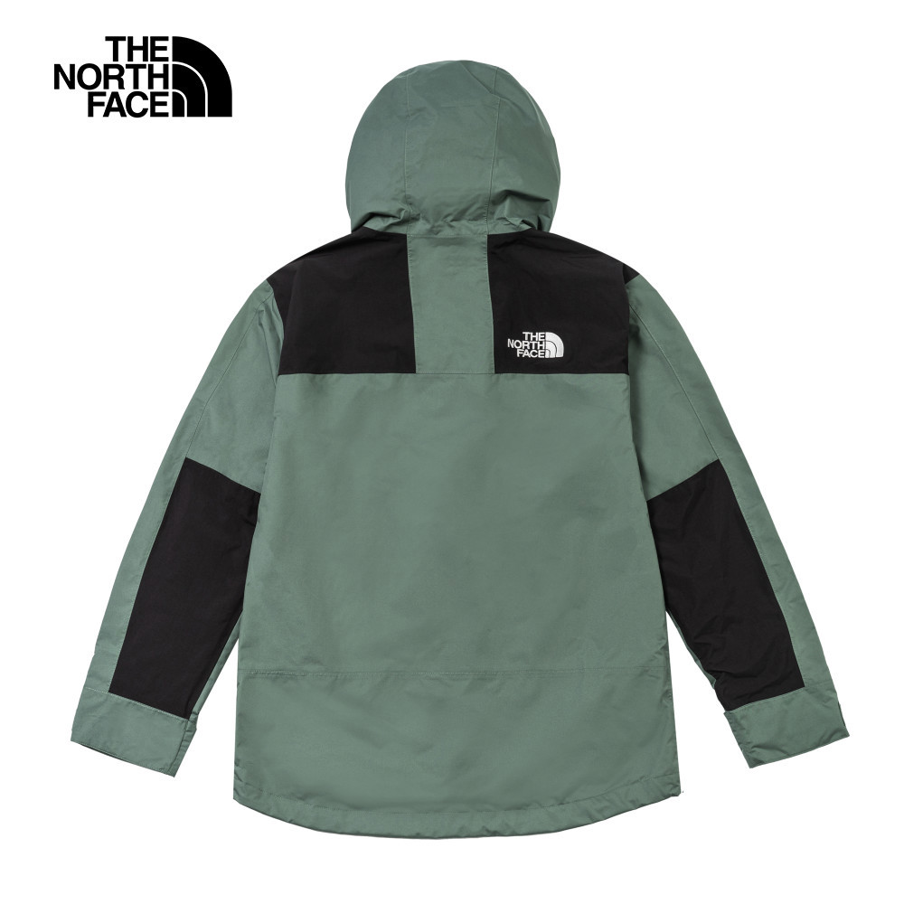 The North Face北面男款綠色DryVent防水透氣衝鋒衣｜8DGCLFW
