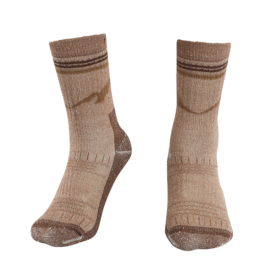 中筒登山厚底羊毛襪(A1ASGZ05N栗子棕/厚底登山襪/毛巾襪／台灣製)