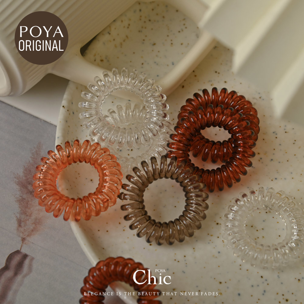 POYA CHIC電話線3入-果凍-4cm-多款任選
