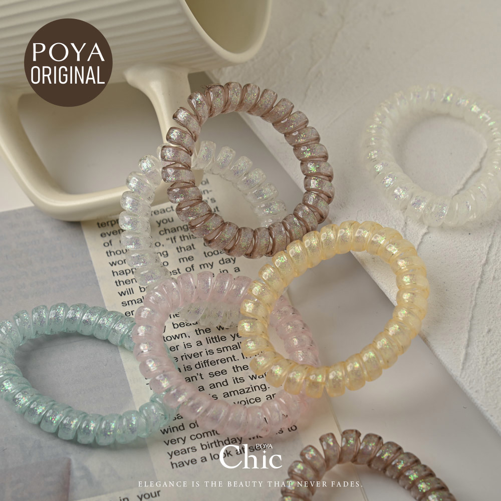 POYA CHIC電話線4入-滿天星-5.5cm-多款任選