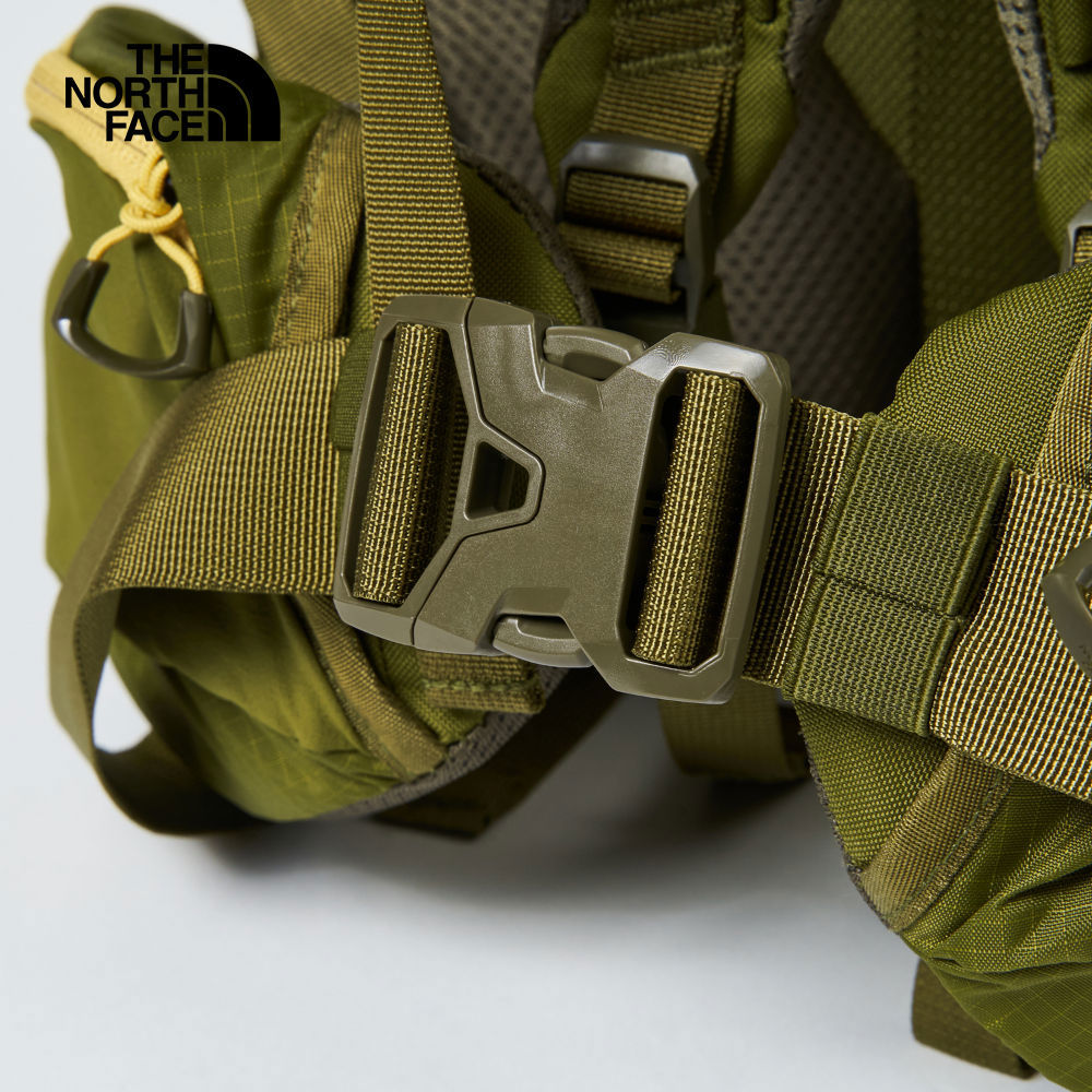 The North Face北面男女款綠色DWR防潑水後背包｜87C34NU