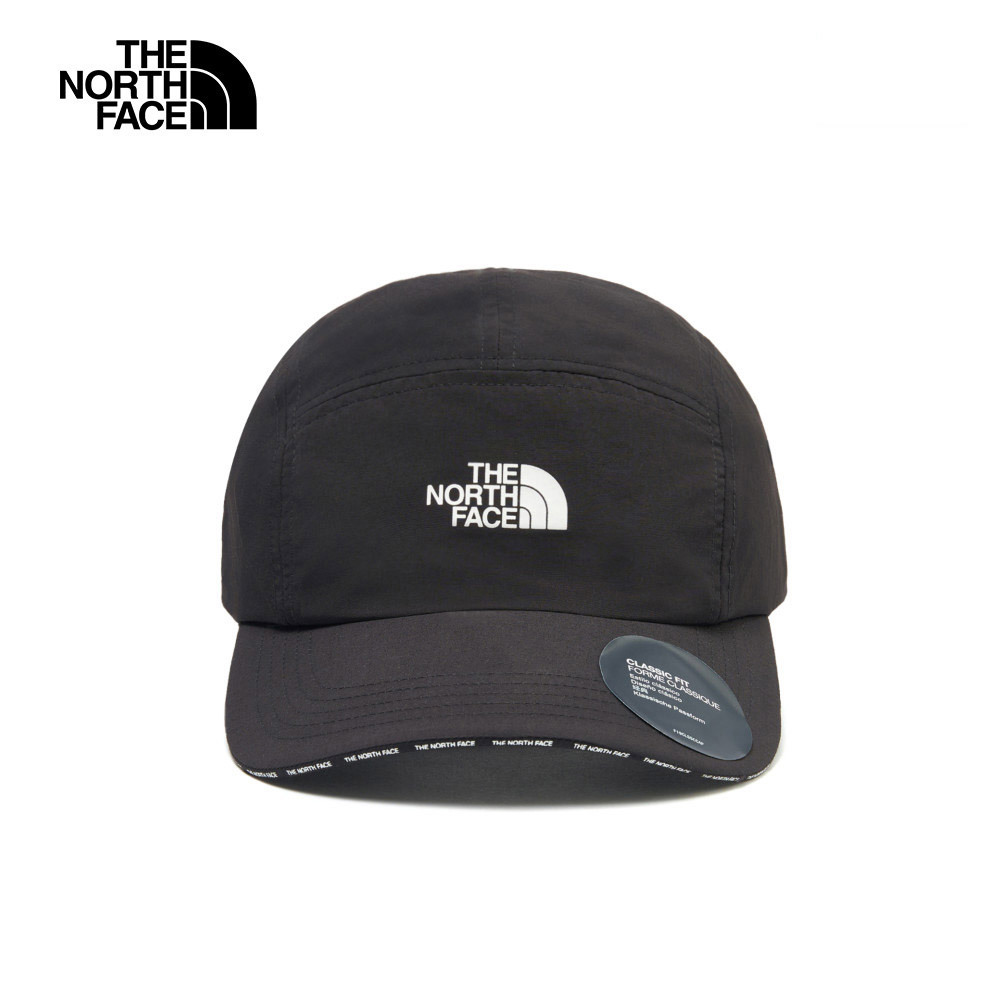 The North Face北面男女款黑色DWR防潑水休閒運動帽｜8A2AJK3